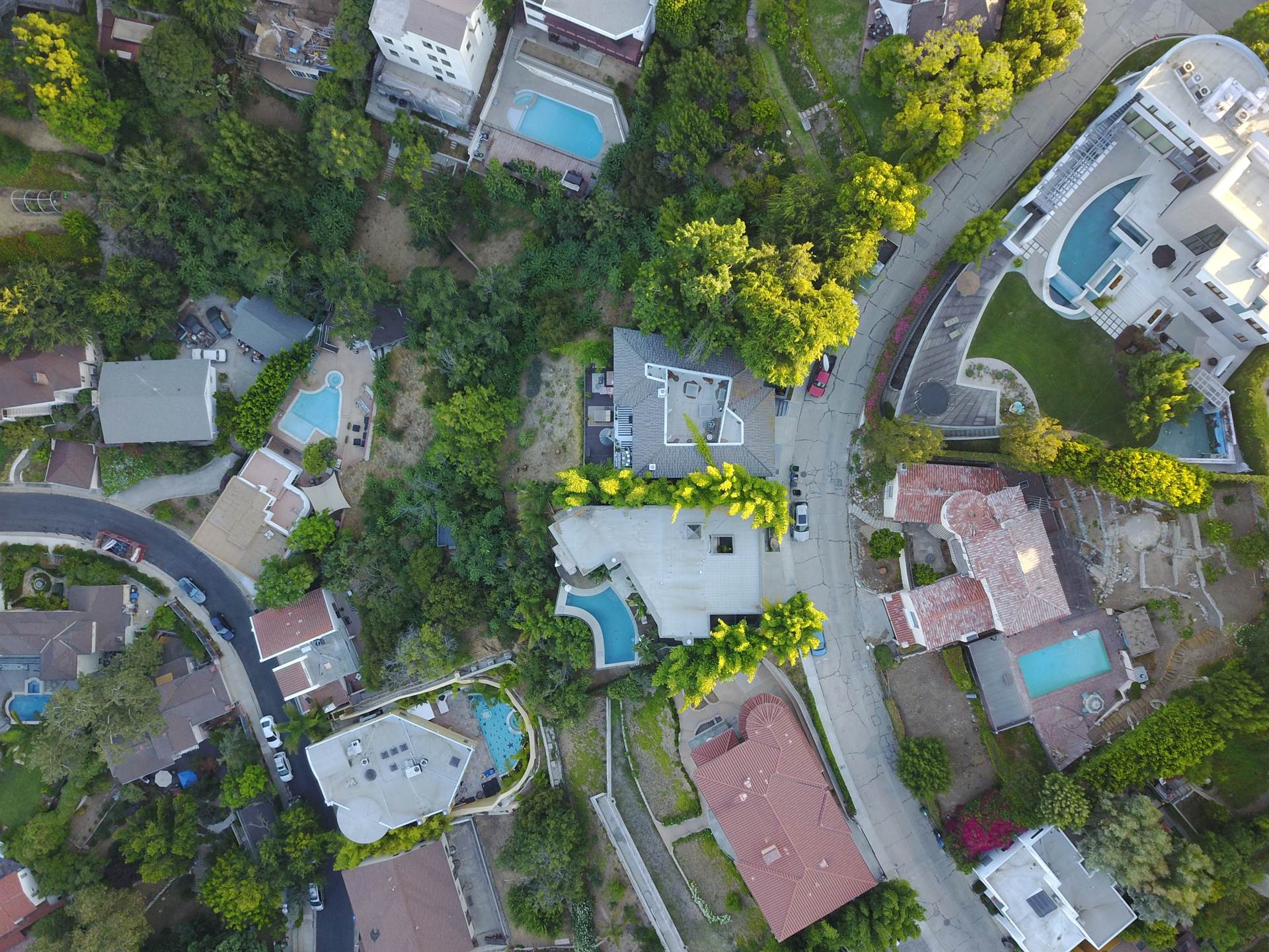 Aerial view of an Australian suburb